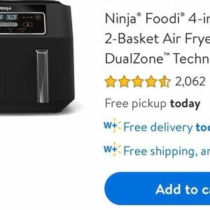 Ninja Foodi 4-in-1 Air Fryer - Black